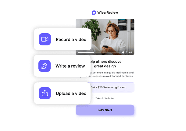 Collect user reviews
