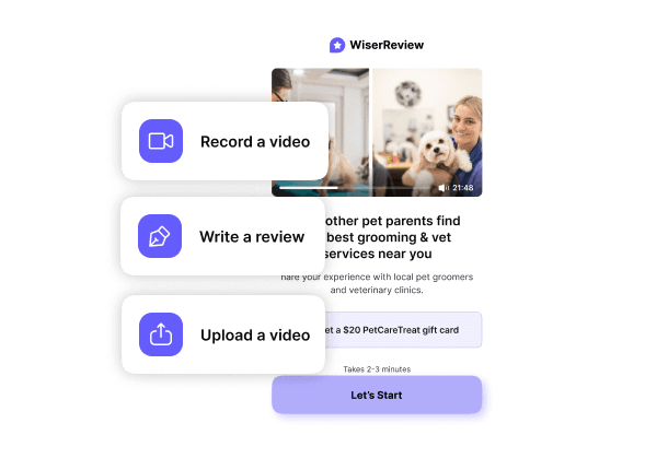 Collect client reviews