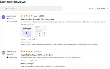 Product review section (PDP)