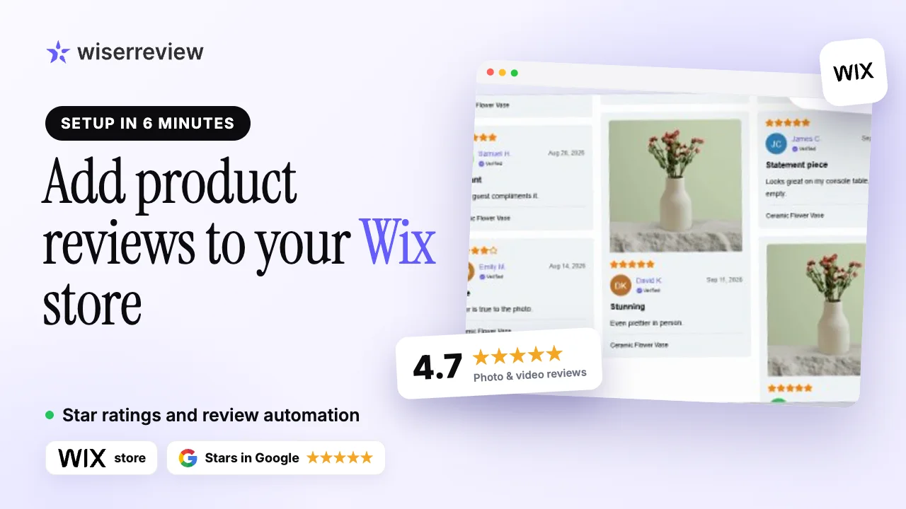 How to Add Product Reviews to Wix | WiserReview Setup Tutorial