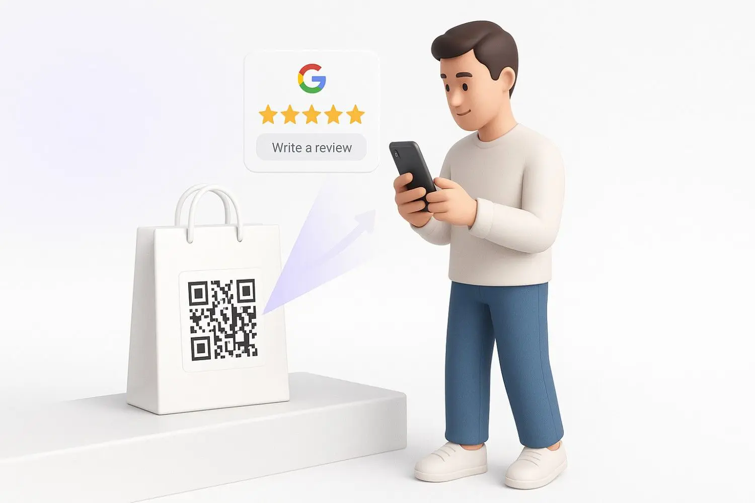 What is a Google review QR code?