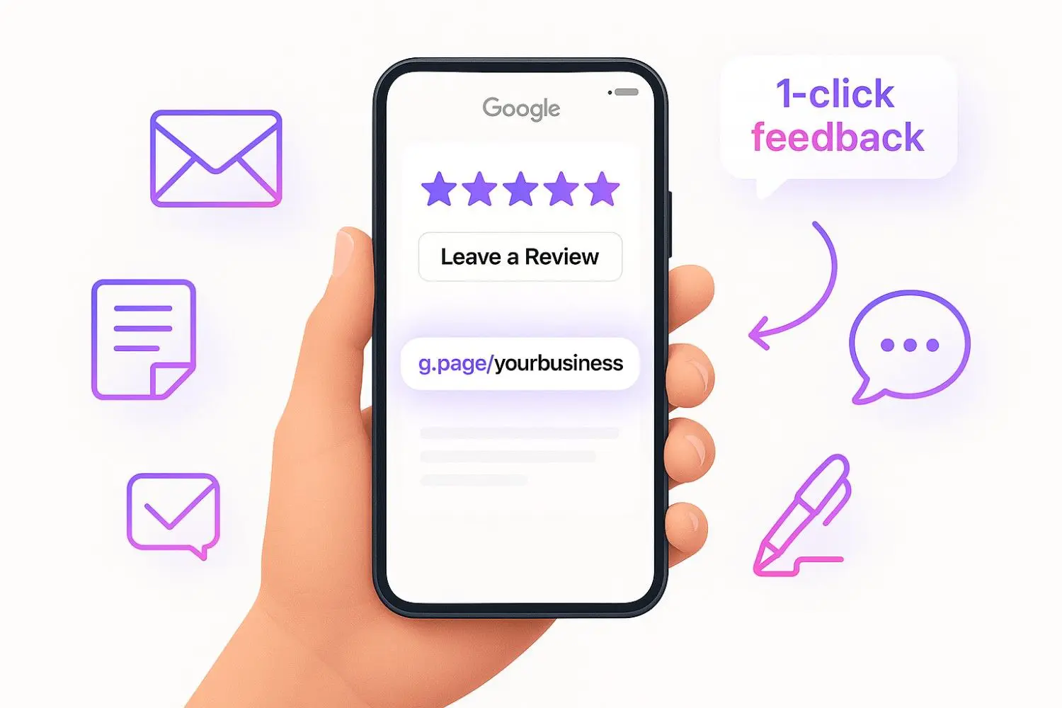 Share a direct Google review link