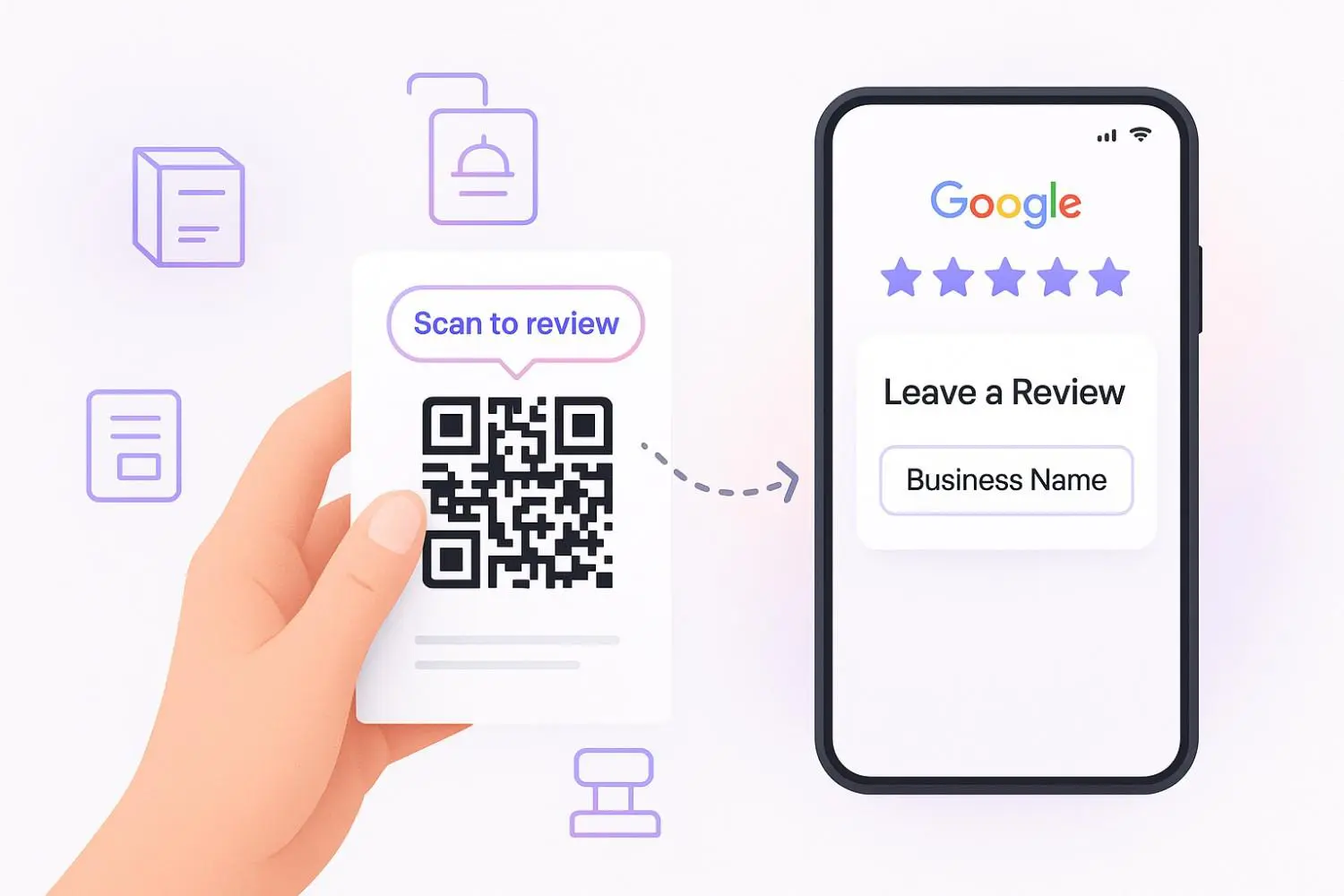 Use QR codes for quick reviews