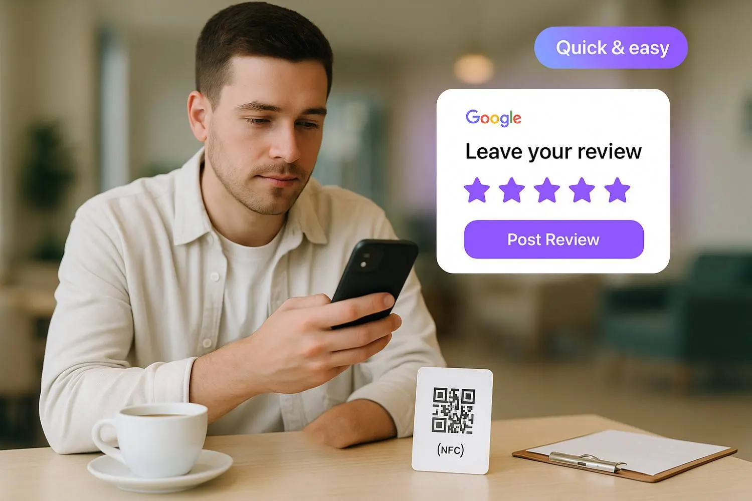 Tables, menus, and product displays