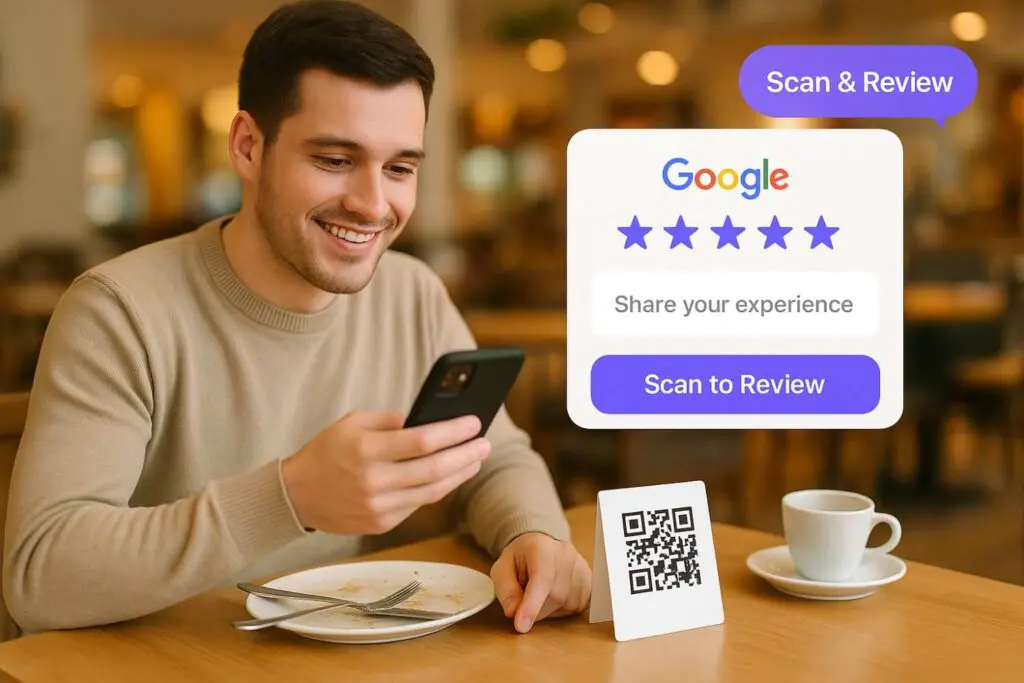 Use QR codes for instant reviews