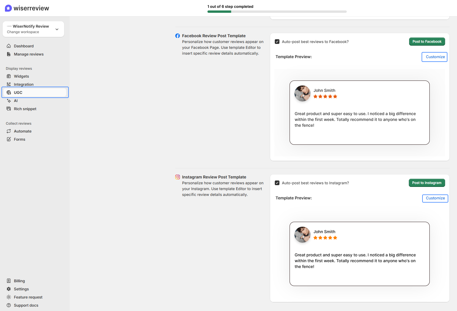 Customize post templates