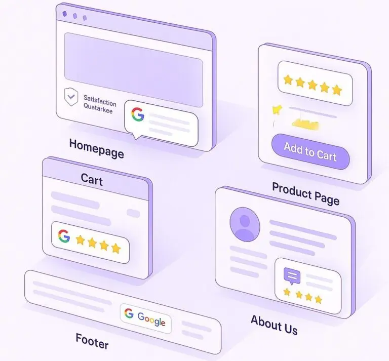 Best Places to Show Google Reviews on Shopify