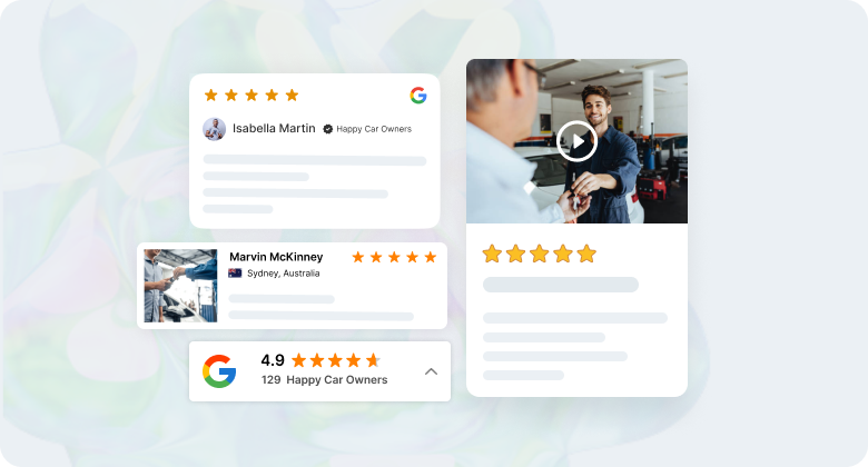 Display reviews everywhere