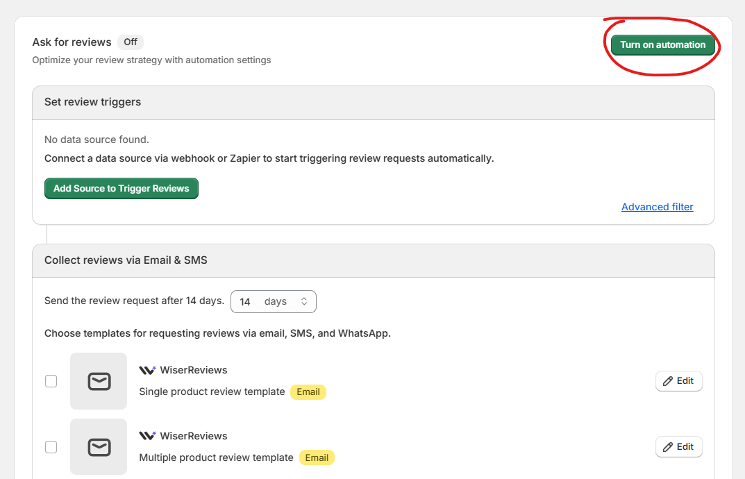 WooCommerce review emails
