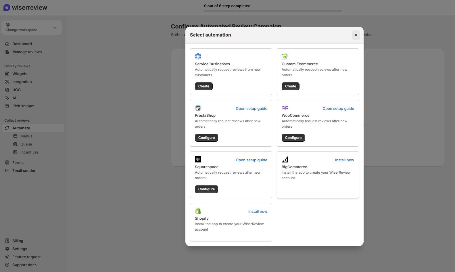 Set Up Automated Review Requests