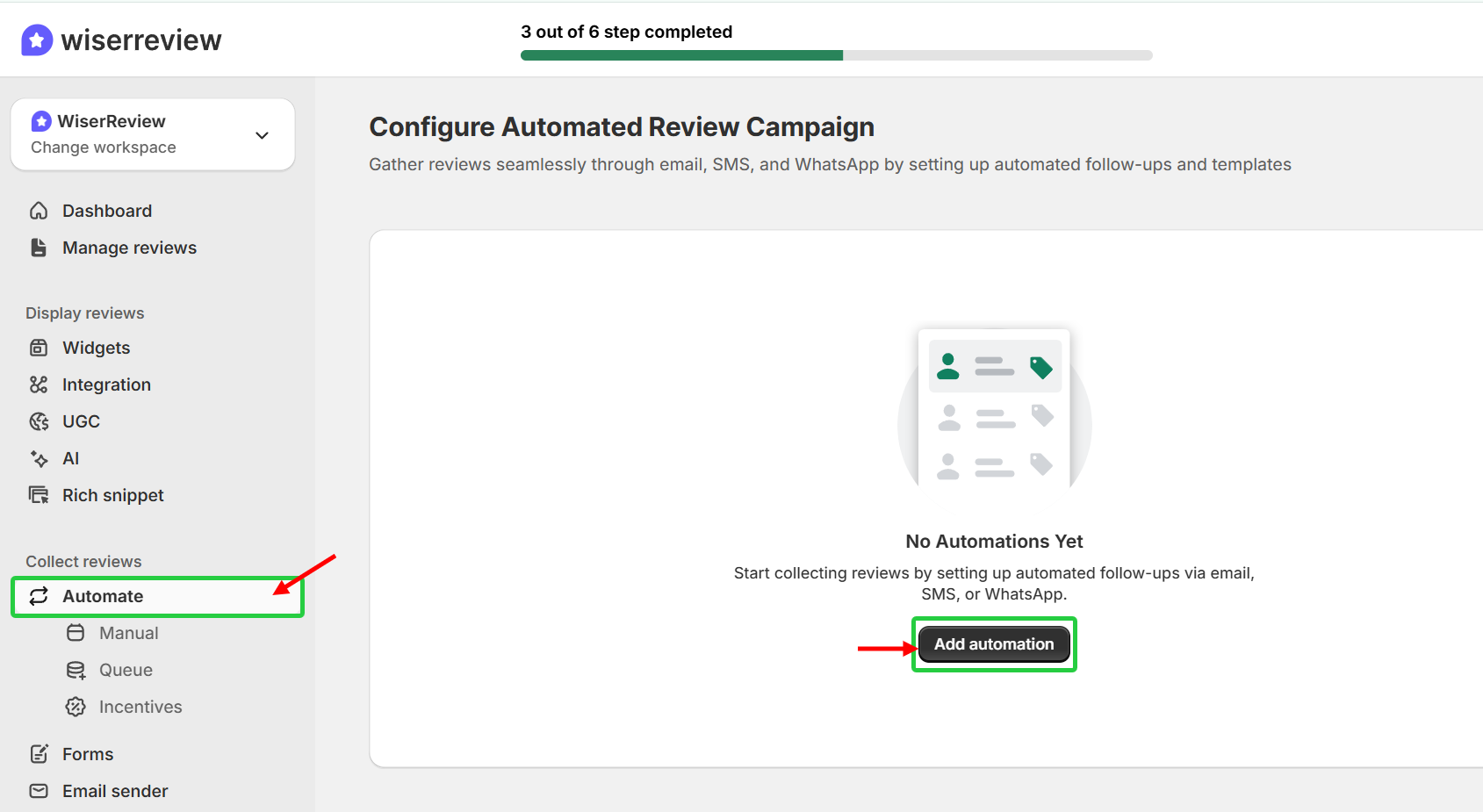 automate review emails
