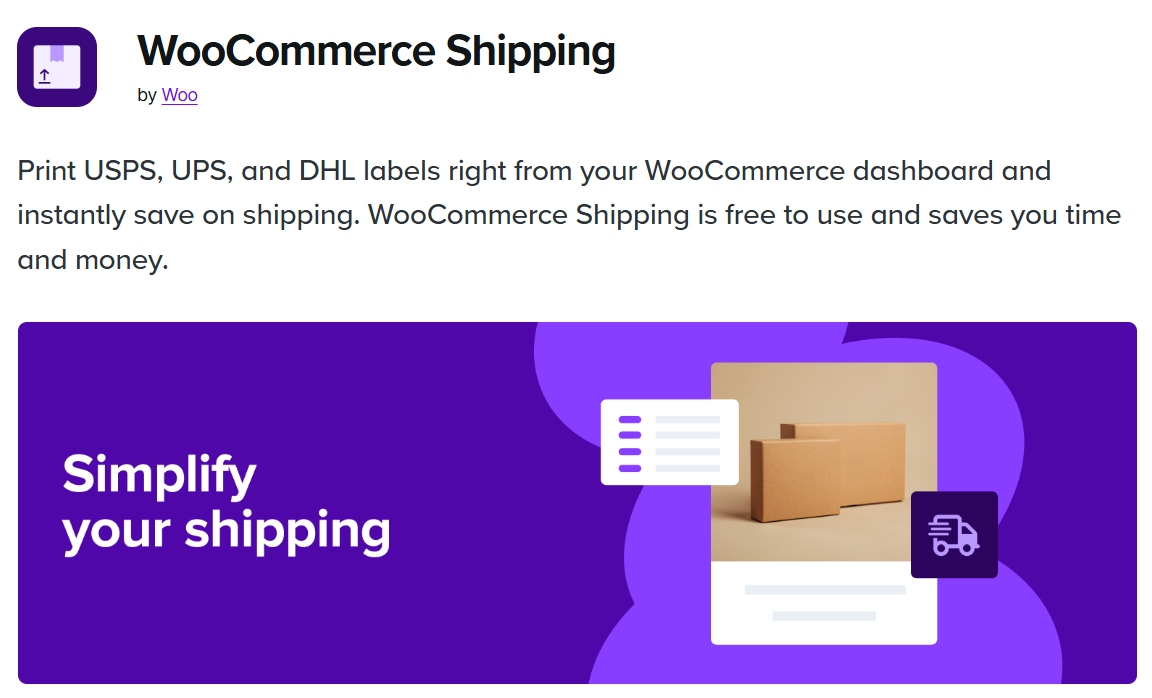 WooCommerce Shipping 