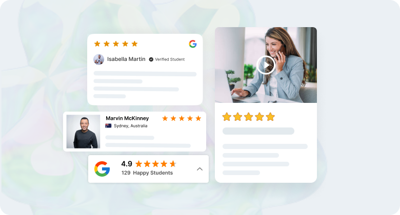 Display reviews WiserReview 