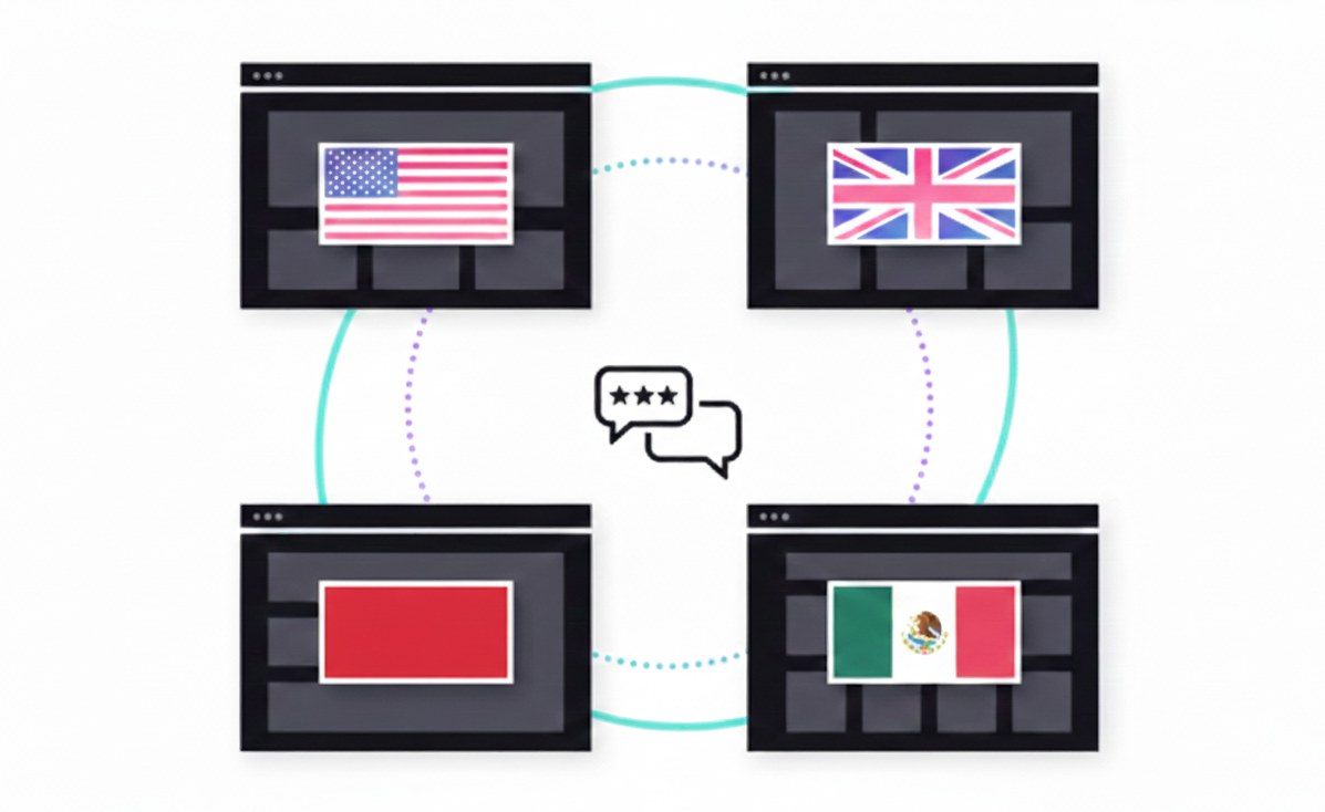 review syndication Multi-Region Storefronts