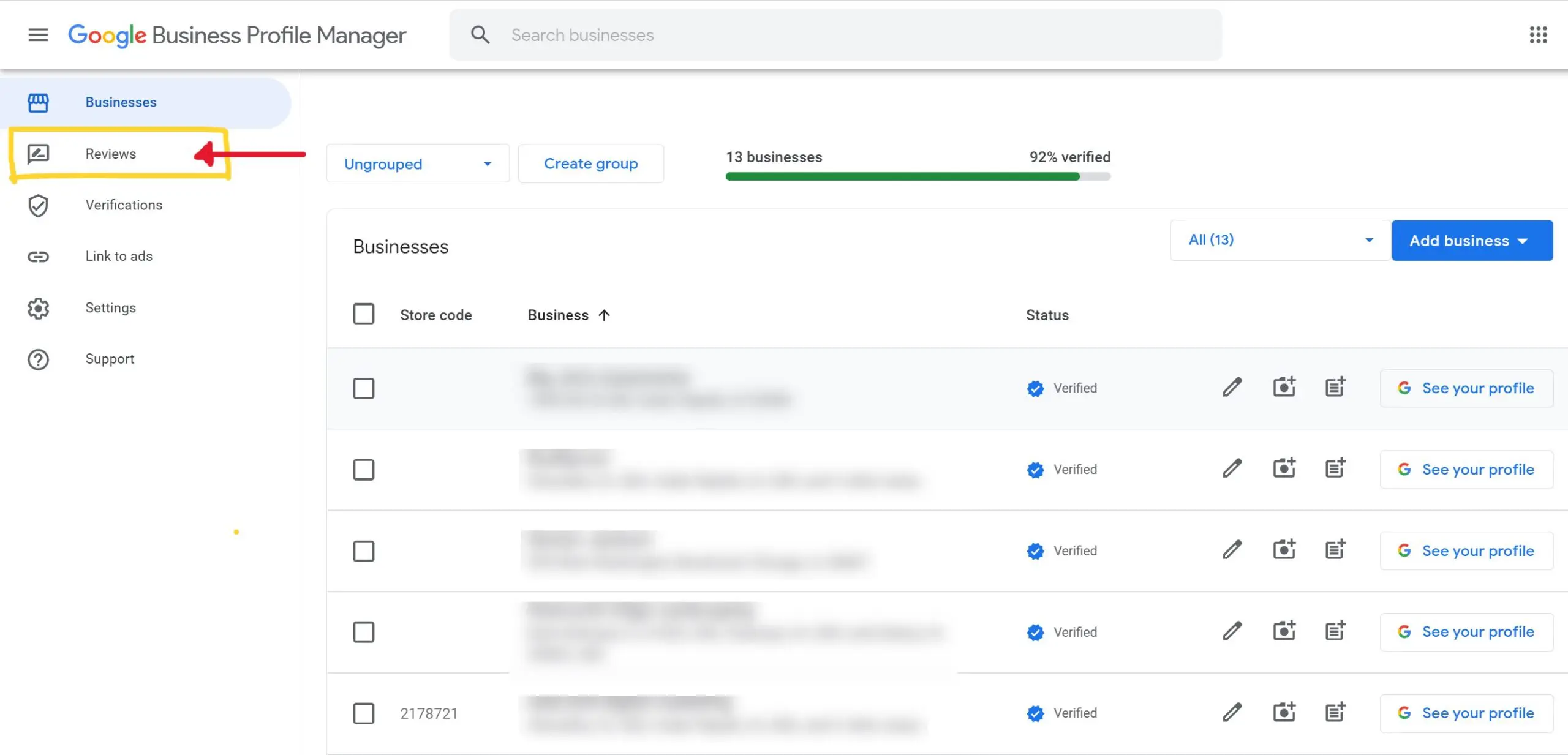 Google Business Profile reviews