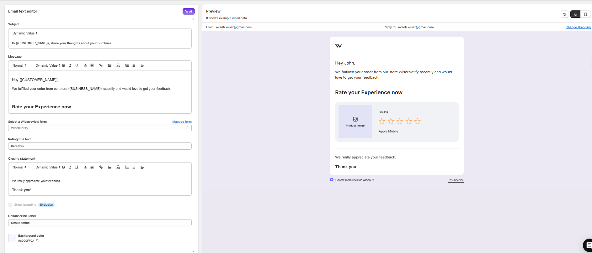 Improving the review experience