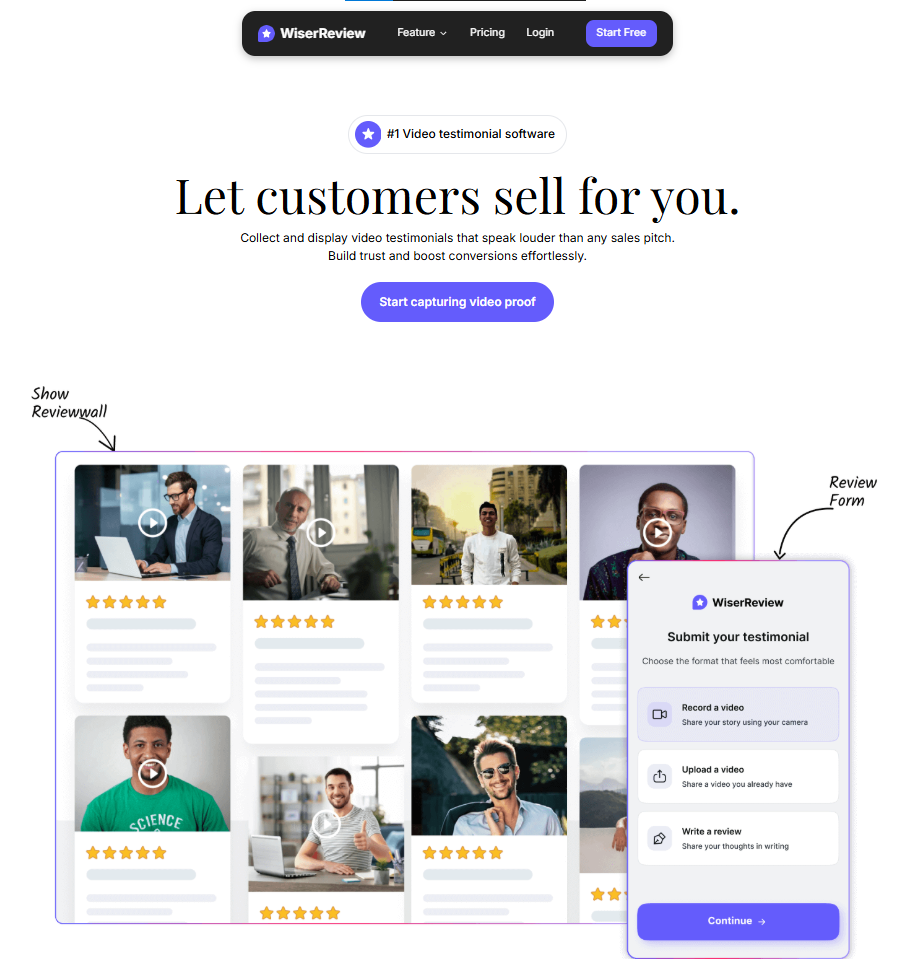 video testimonial software