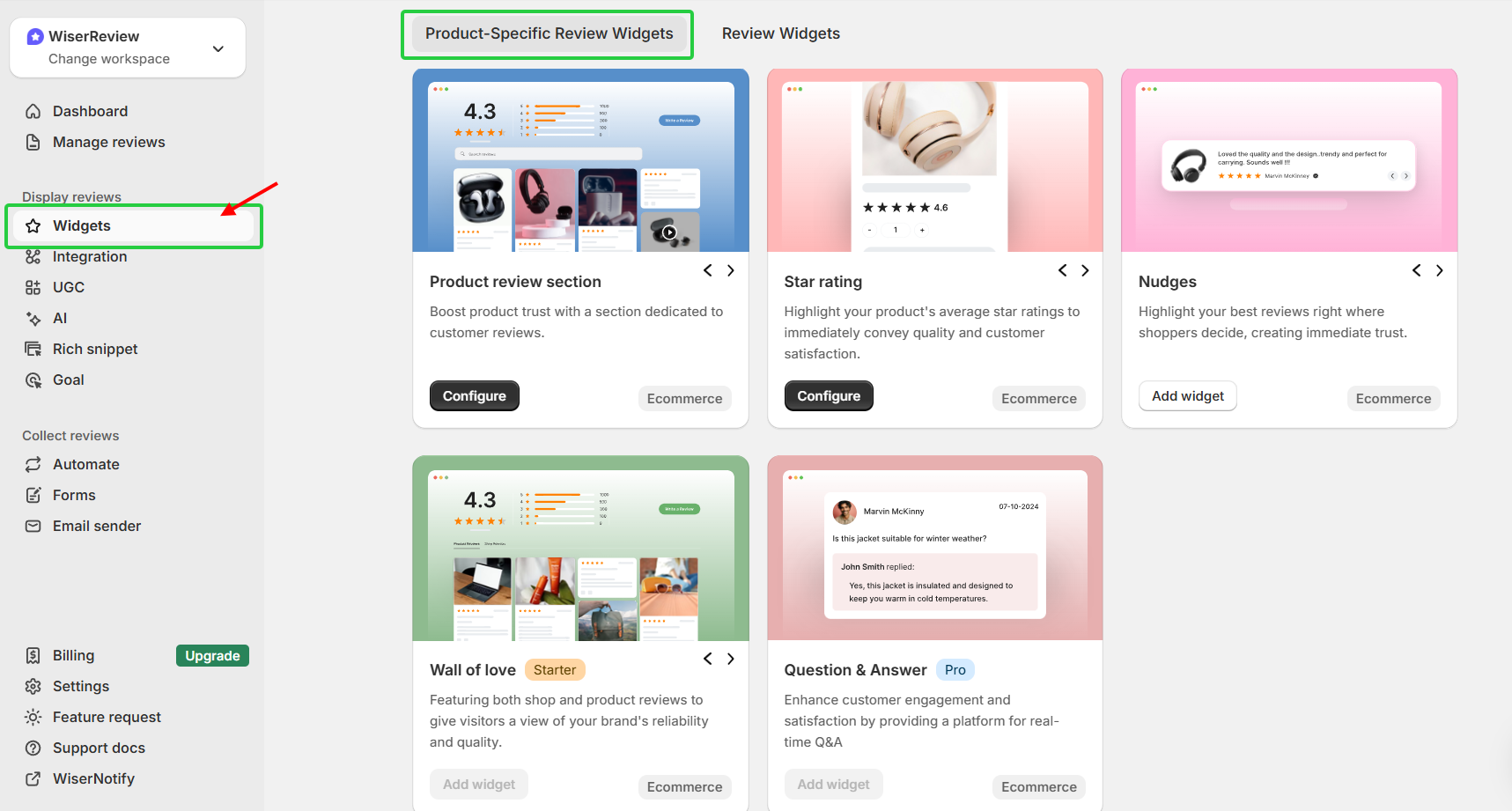 Product Page Review Placement 