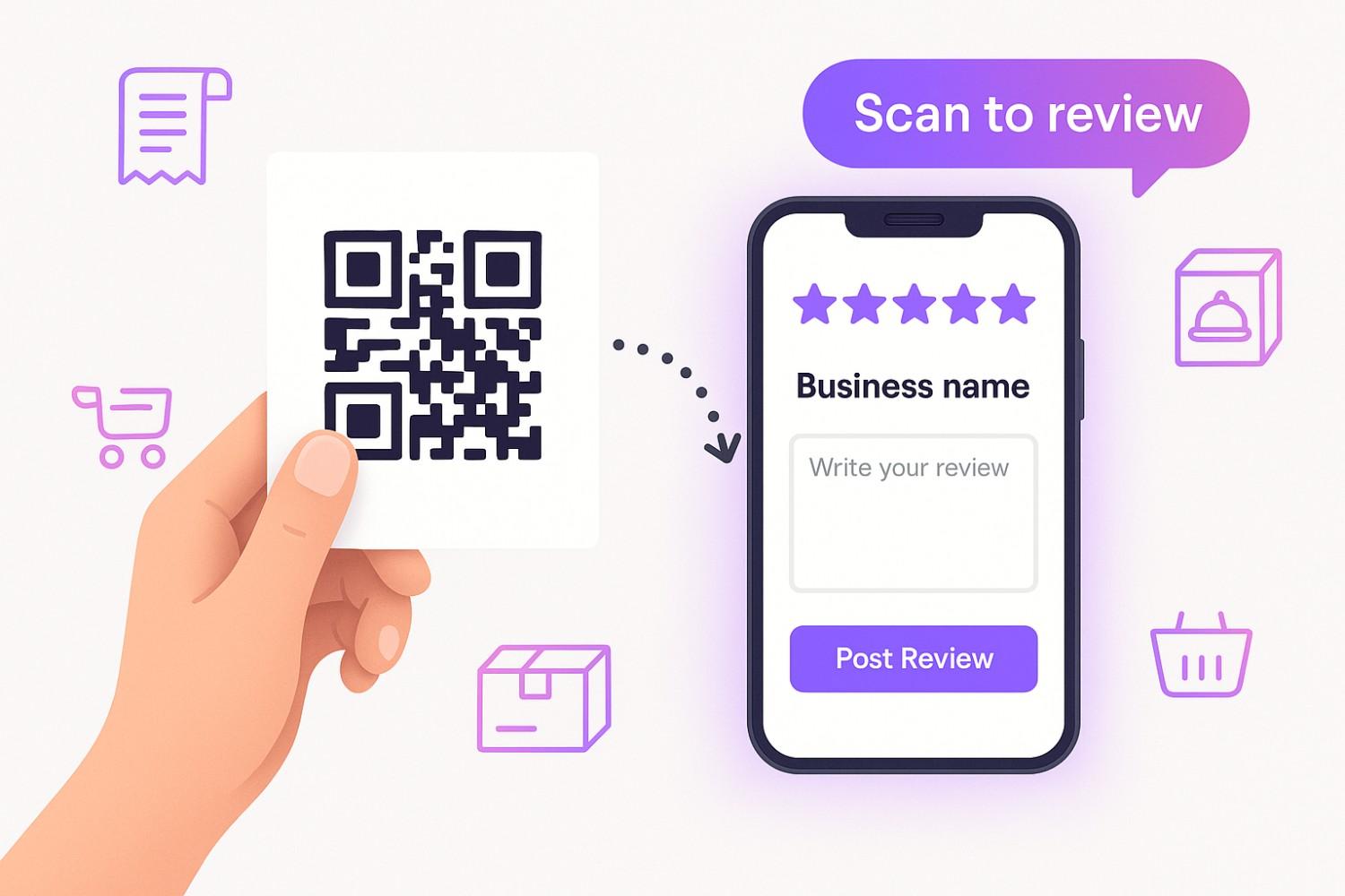 Use QR codes for quick reviews