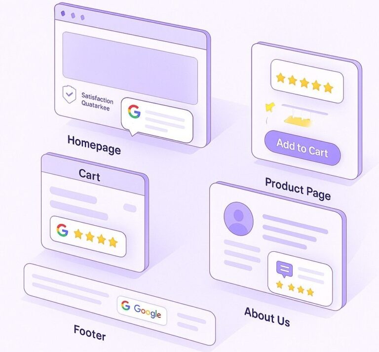 Best Places to Show Google Reviews on Shopify