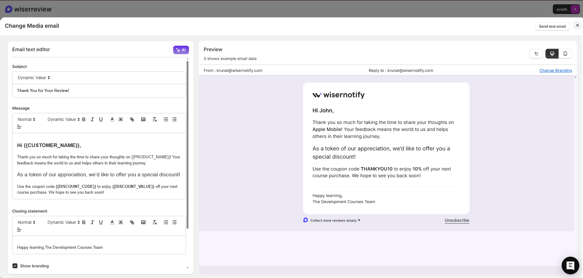 Templates for Communication