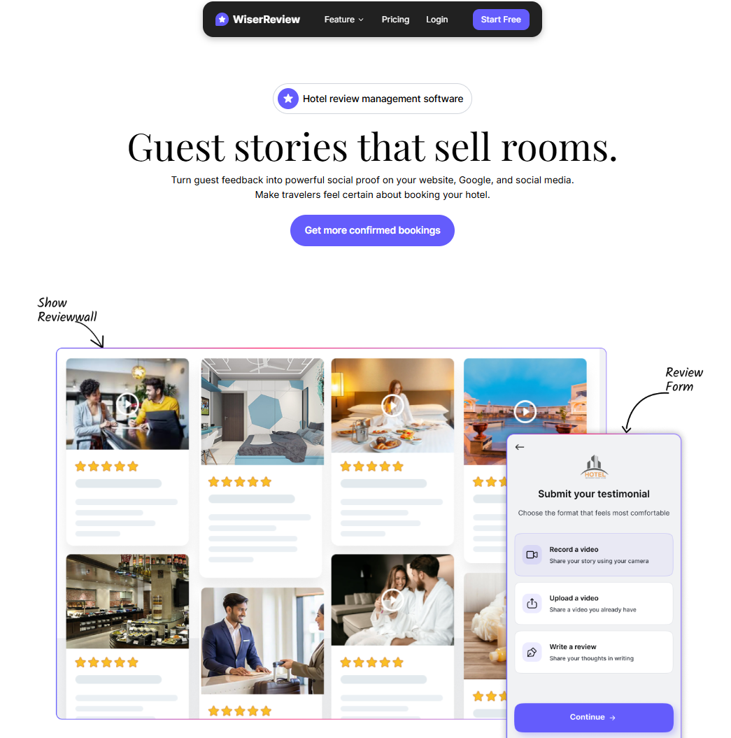 WiserReview - Best review software for hotels