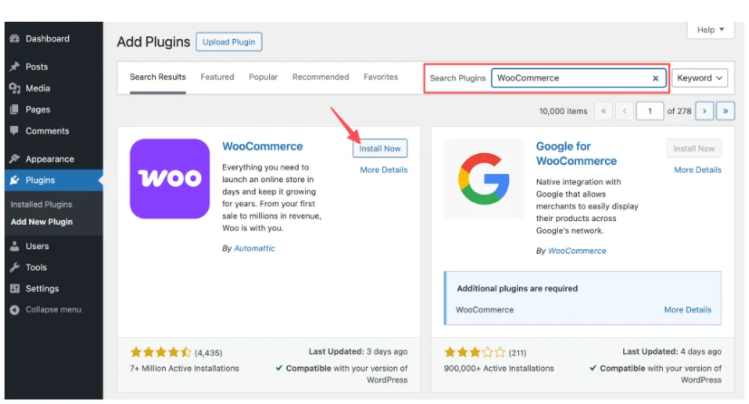 Installing and Configuring WooCommerce