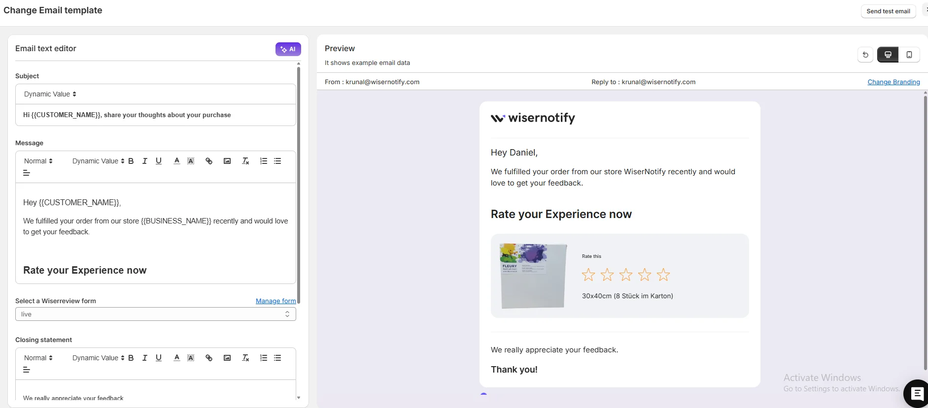 WiserReview Testimonial Collection
