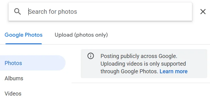 Upload Pictures from Your Computer