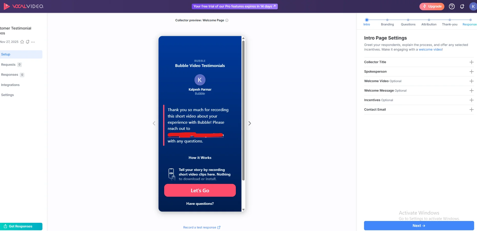 VocalVideo Testimonial Collection