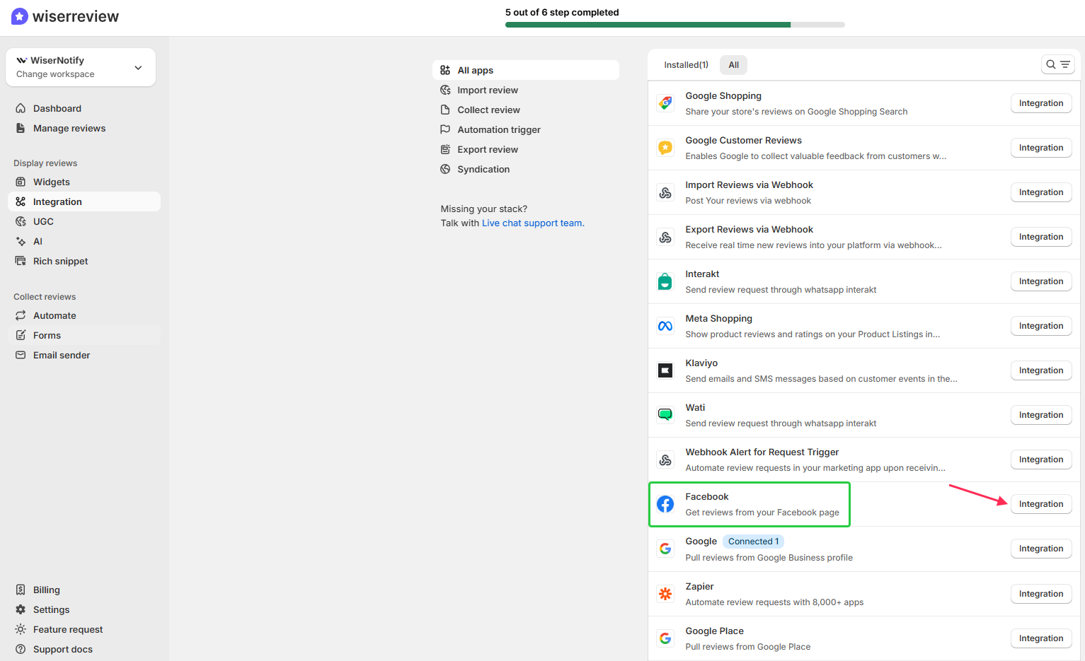 Connect Your Facebook Page