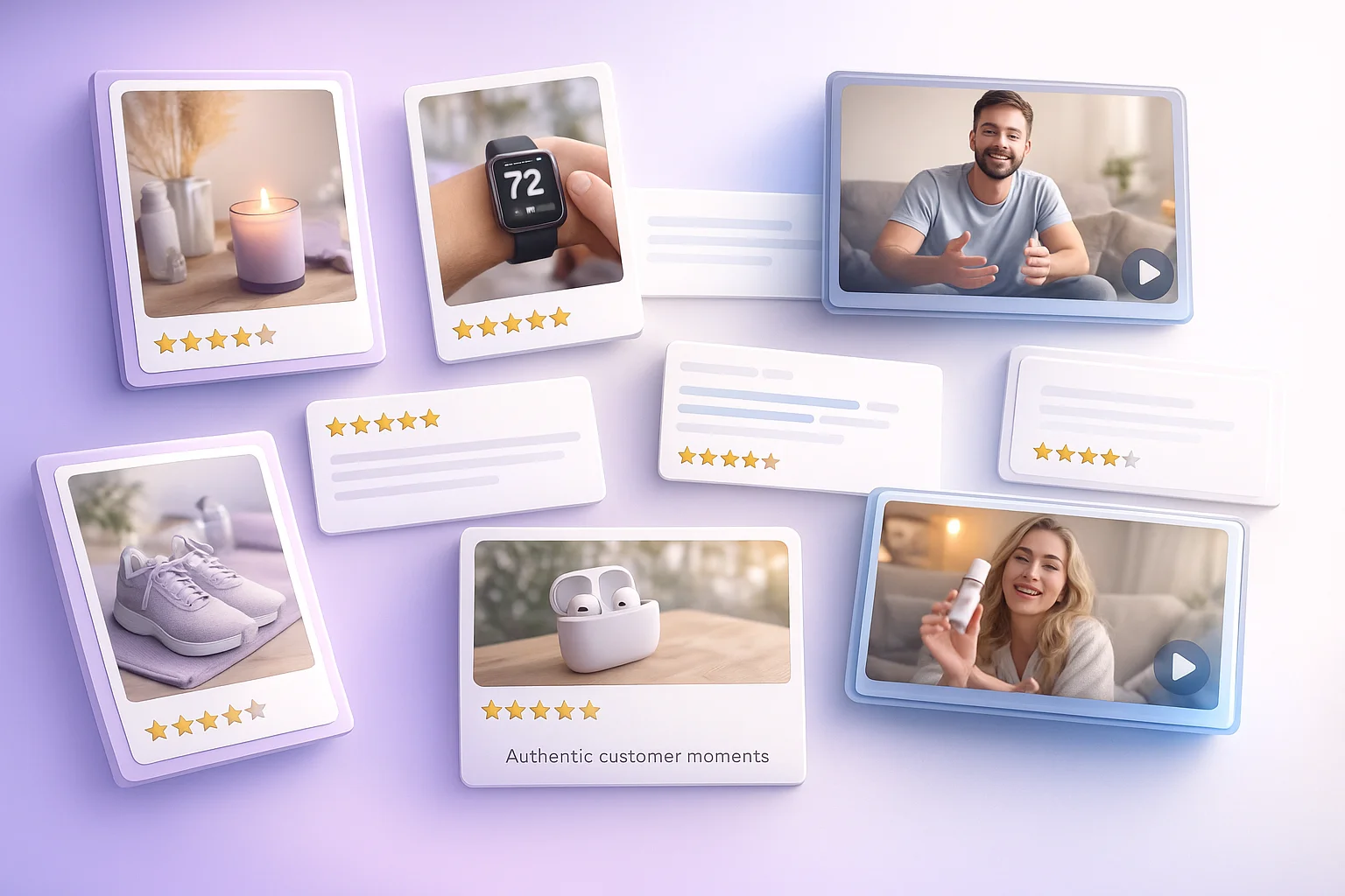 Authentic Reviews, Visual & Video Testimonials