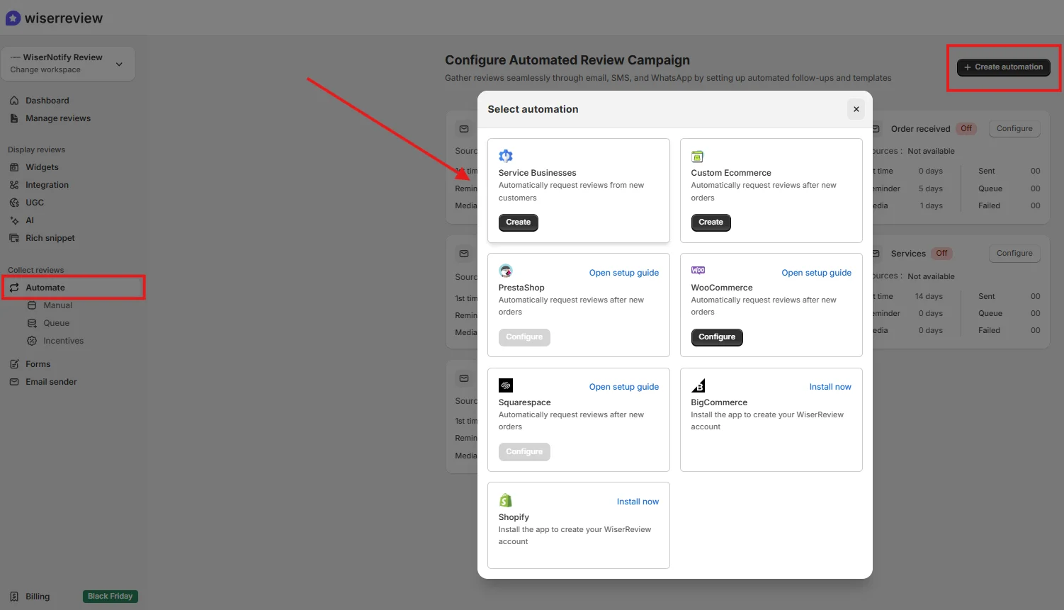 Google Review Collection