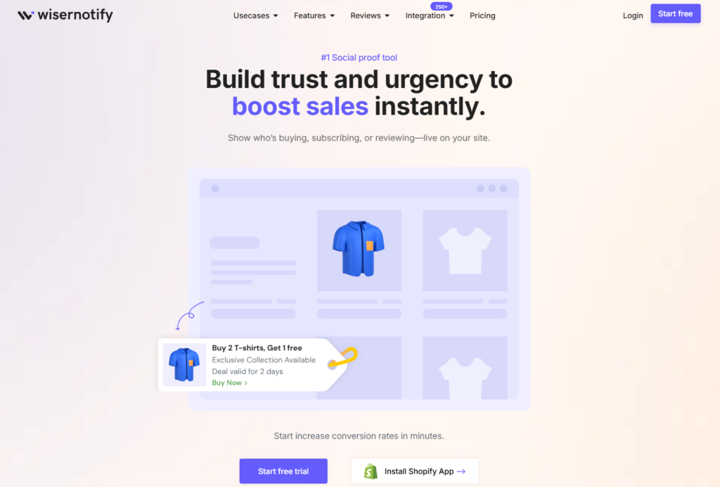 WiserNotify home page