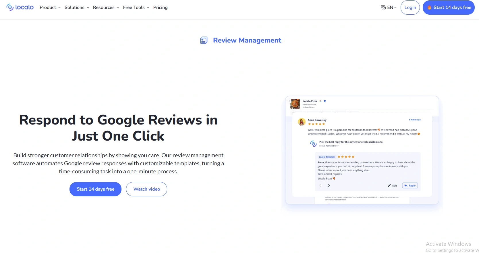 Localo – Best for review responses