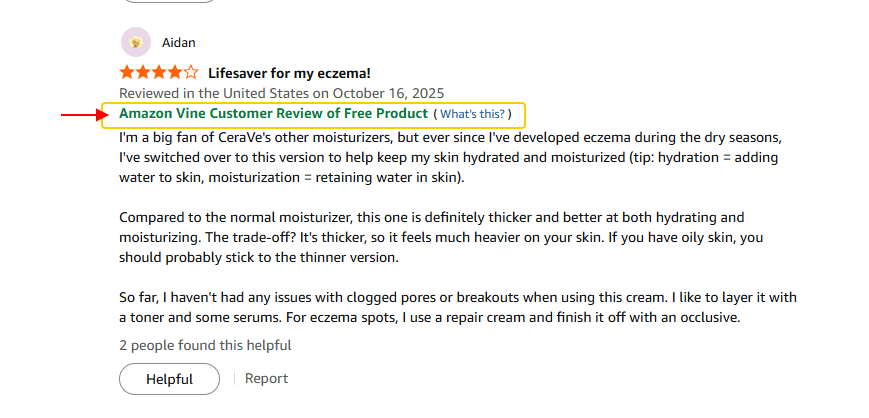 Incentivized reviews